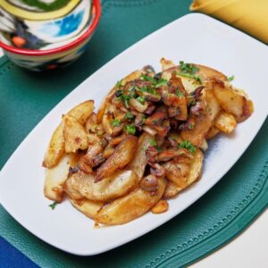Potato Mushroom Fry